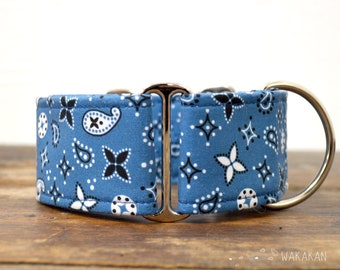 Martingale Dog Collar Red Bandana Handmade in Spain by Wakak/án