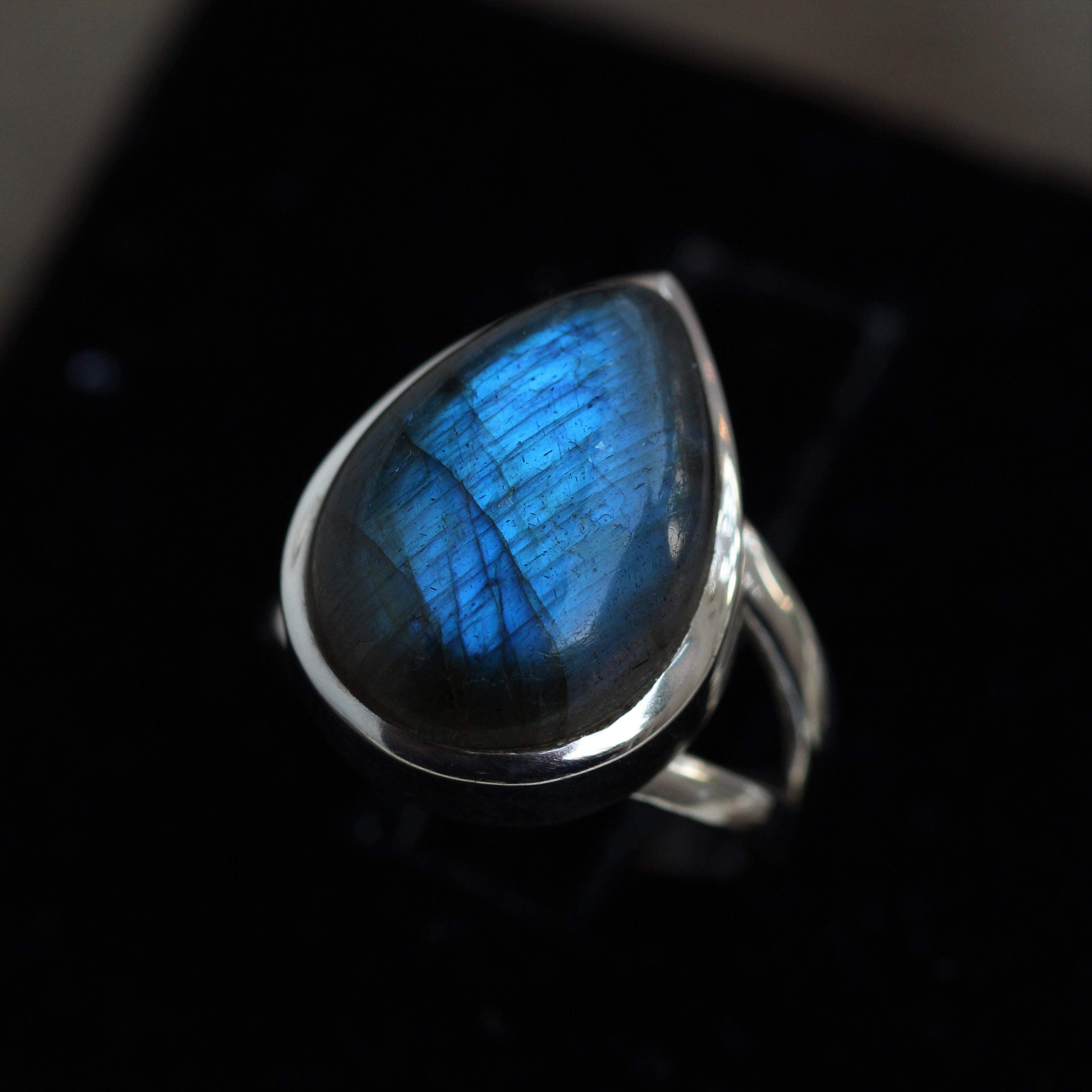 Labradorite Ring Mens Jewelry Sterling Silver Ring Unisex Etsy