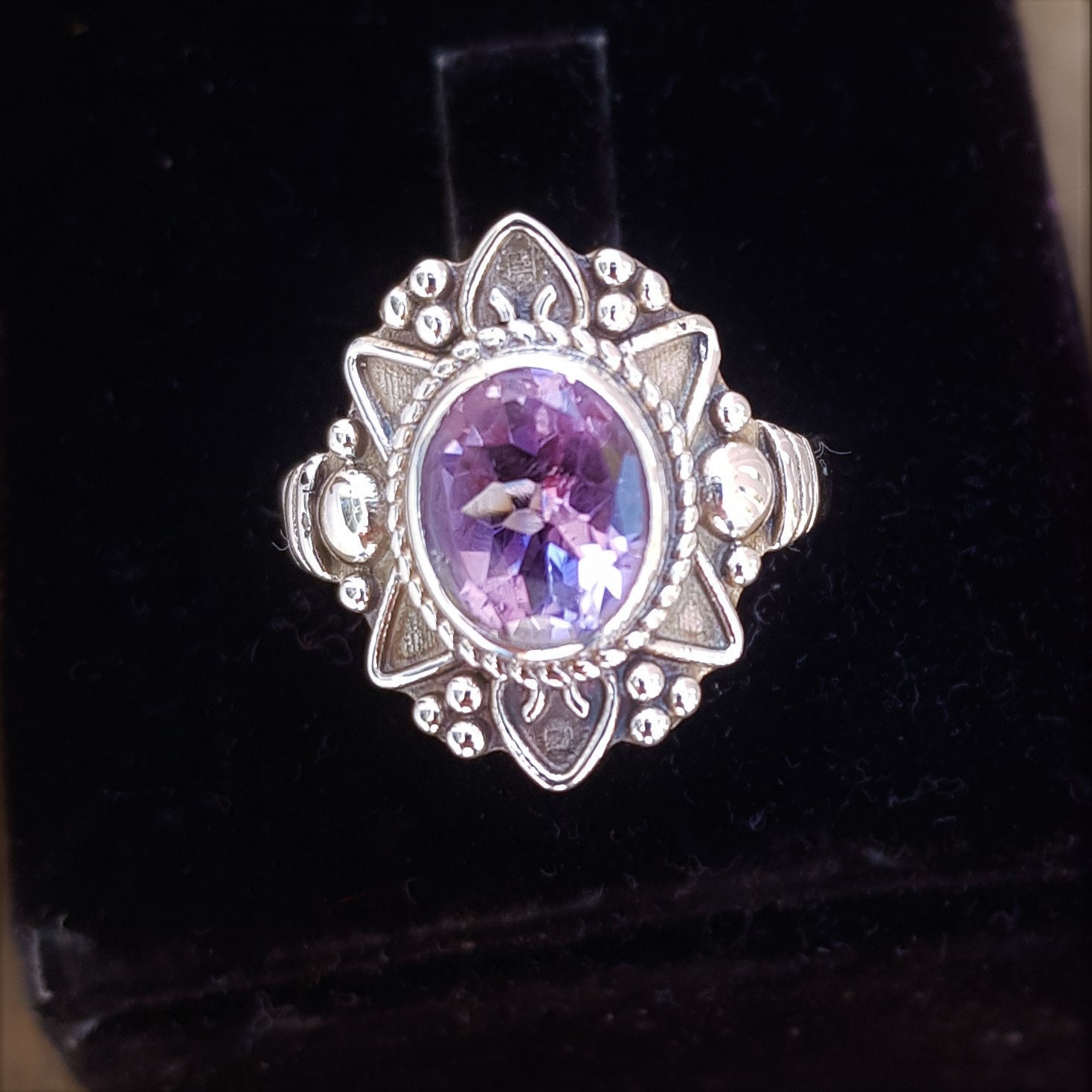 lavender amethyst ring
