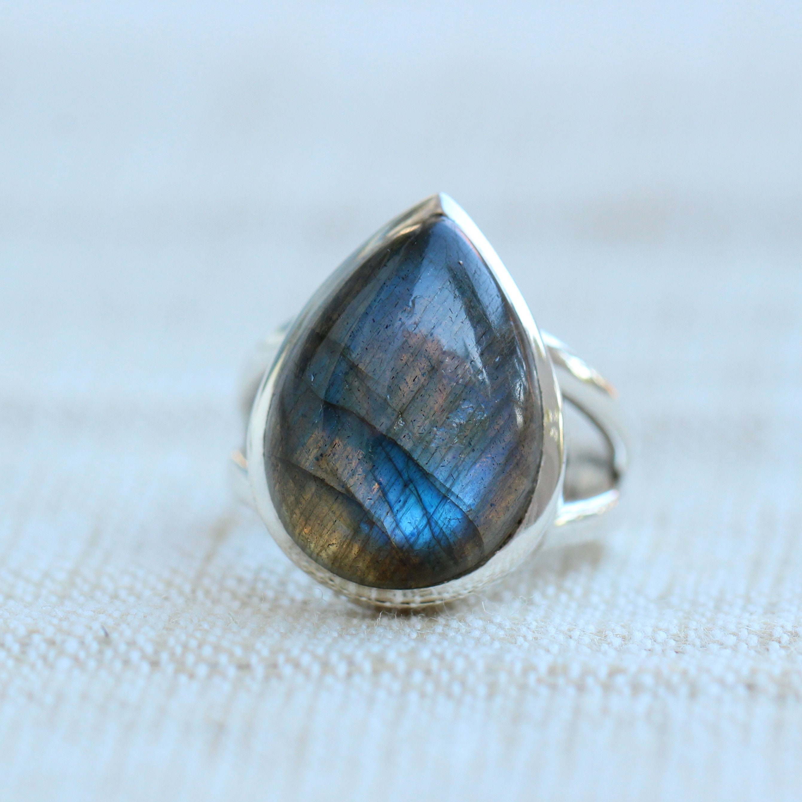 Labradorite Ring Mens Jewelry Sterling Silver Ring Unisex Etsy