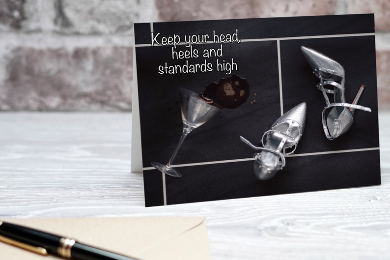 Personalized A Night On The Tiles Greetings Card.
