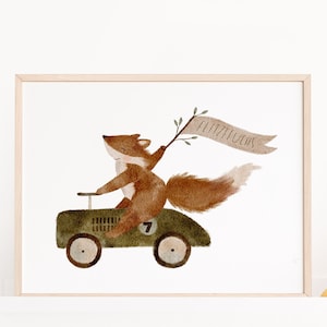 Poster | FlitzeFuchs | A4 A3 | Waldtiere Kinderzimmer Bilder Kinderposter Kinder Mädchen Junge Baby Geburt Geburtstag Geschenk Babyzimmer