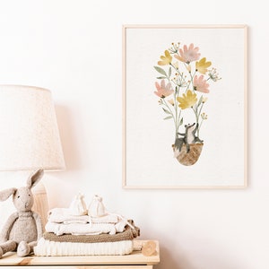 Poster Kinderzimmer | Detlef Dachs  | A4 A3 | Waldtiere Bilder Kinderposter Kinder Mädchen Junge Baby Geburt Geburtstag Geschenk