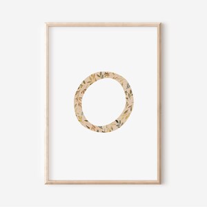 Buchstaben Poster | Buchstabe O | A4 A3 | Namensbild Kinderbild Geschenk Geburt Baby Kita Print Kinderposter Kinder Spielzimmer Geburtstag