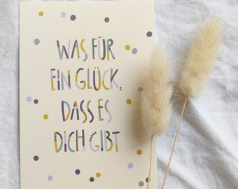 Postkarte | Dankesagen | Karte A6 | Kinder Karte | Modern | Lettering | Kinder Dekoration | Geschenk | Danksagung | Danke Karte | Grußkarte