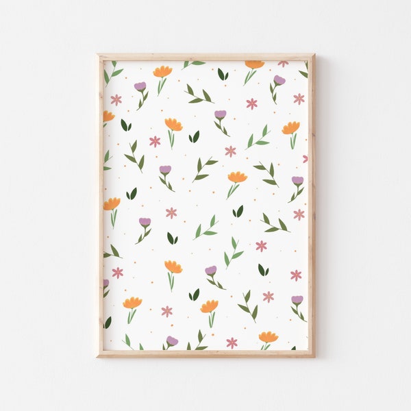 Florals | Decorative | Wall Art | Wall Decor | Printable | Digital Download | Instant Download | Simple | Pretty | Spring