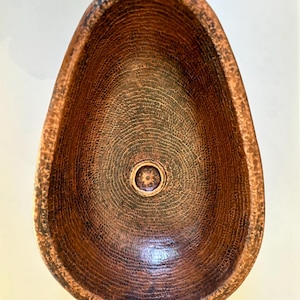 Artisan Hand Forged Copper French Sink – Stunning Hand Hammered Oval Design for Farmhouse Kitchens & Bathrooms