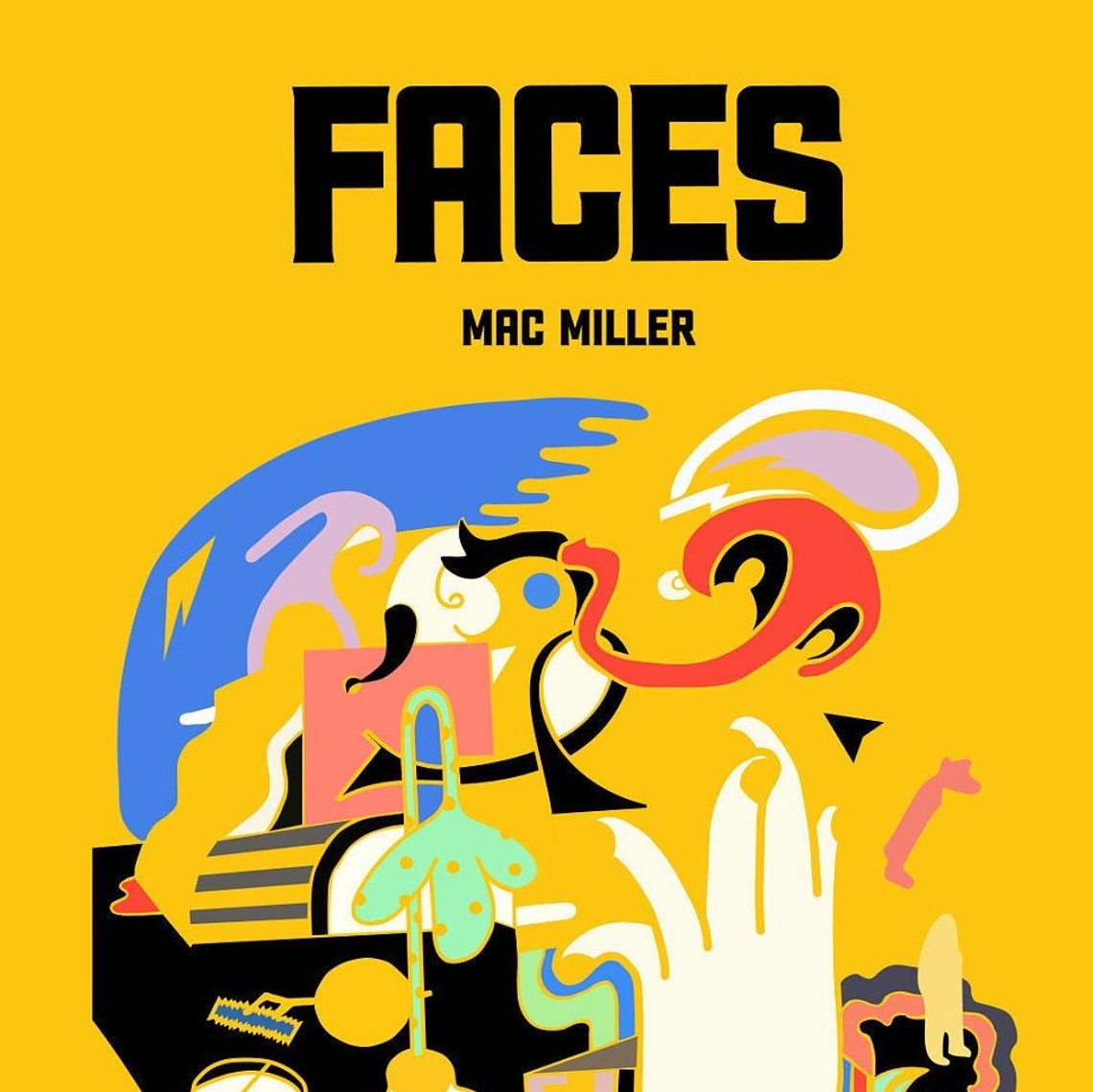 Mac Miller / Faces / Album Art Poster Print / Wall Art / Home Etsy