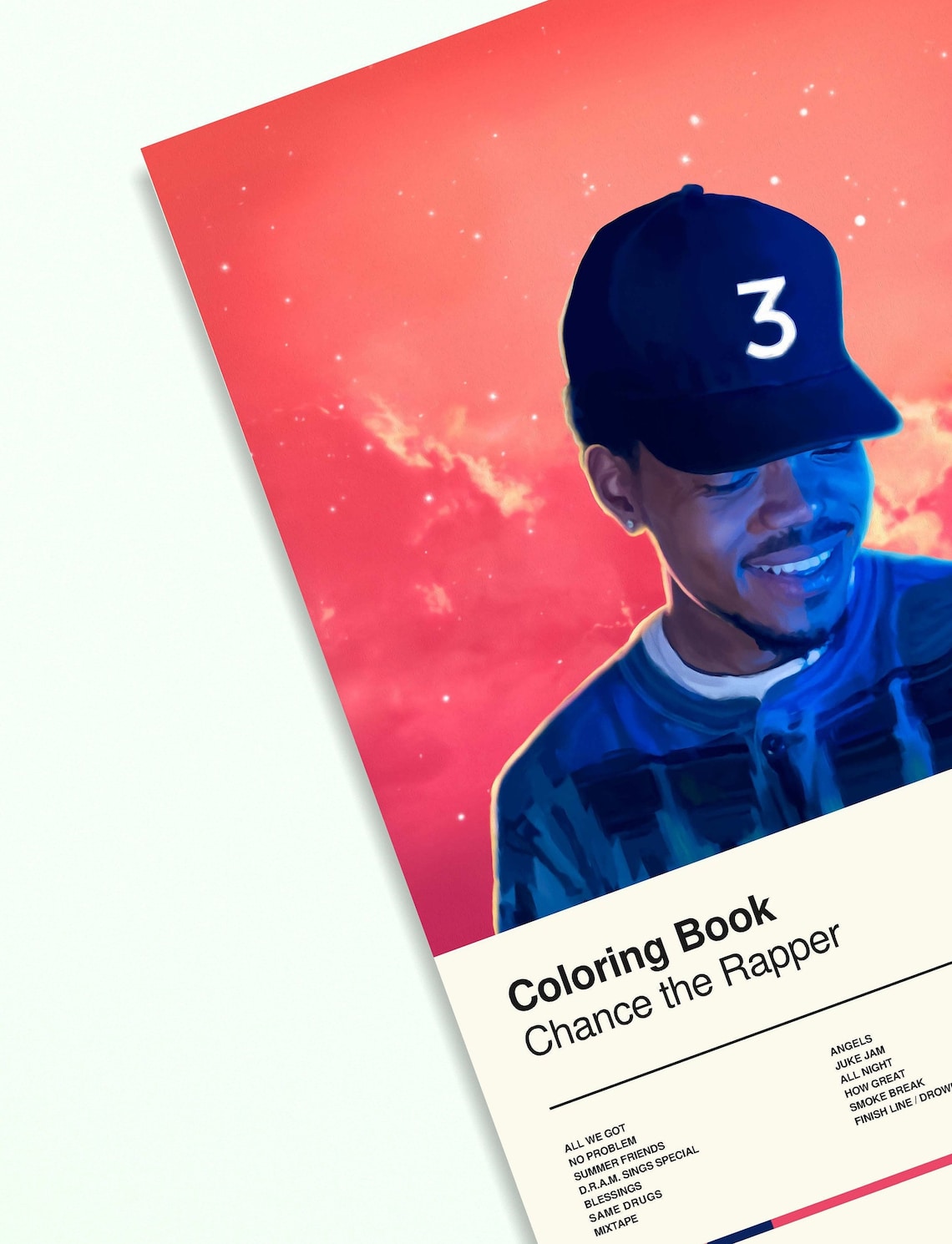 Chance the Rapper / Coloring Book / Album Art Poster Print / | Etsy