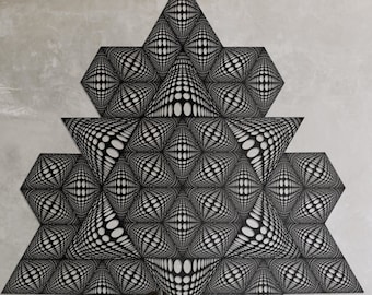 Elements of wall decorative panels - Hexagon