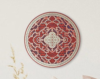 Wall Art Sacred Geometry Mandala "The Dream of Shipibo", 3d Wood Mandala