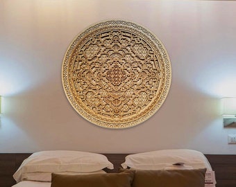 Wooden mandala "Entheogen". Sacred Geometry Wall Art