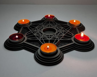 Сandleholder Merkabah. Spiritual Art Gift.