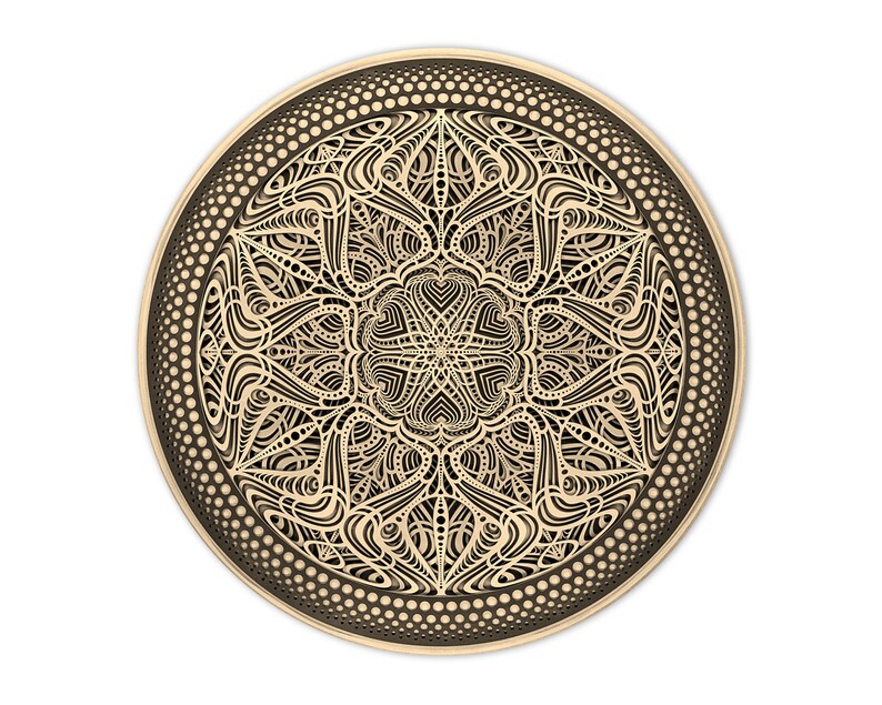 Wall Art Sacred Geometry Mandala "sonata" - Etsy