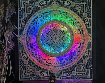 Entheogen Modular Wall Art. Large Wall Art Sacred Geometry.