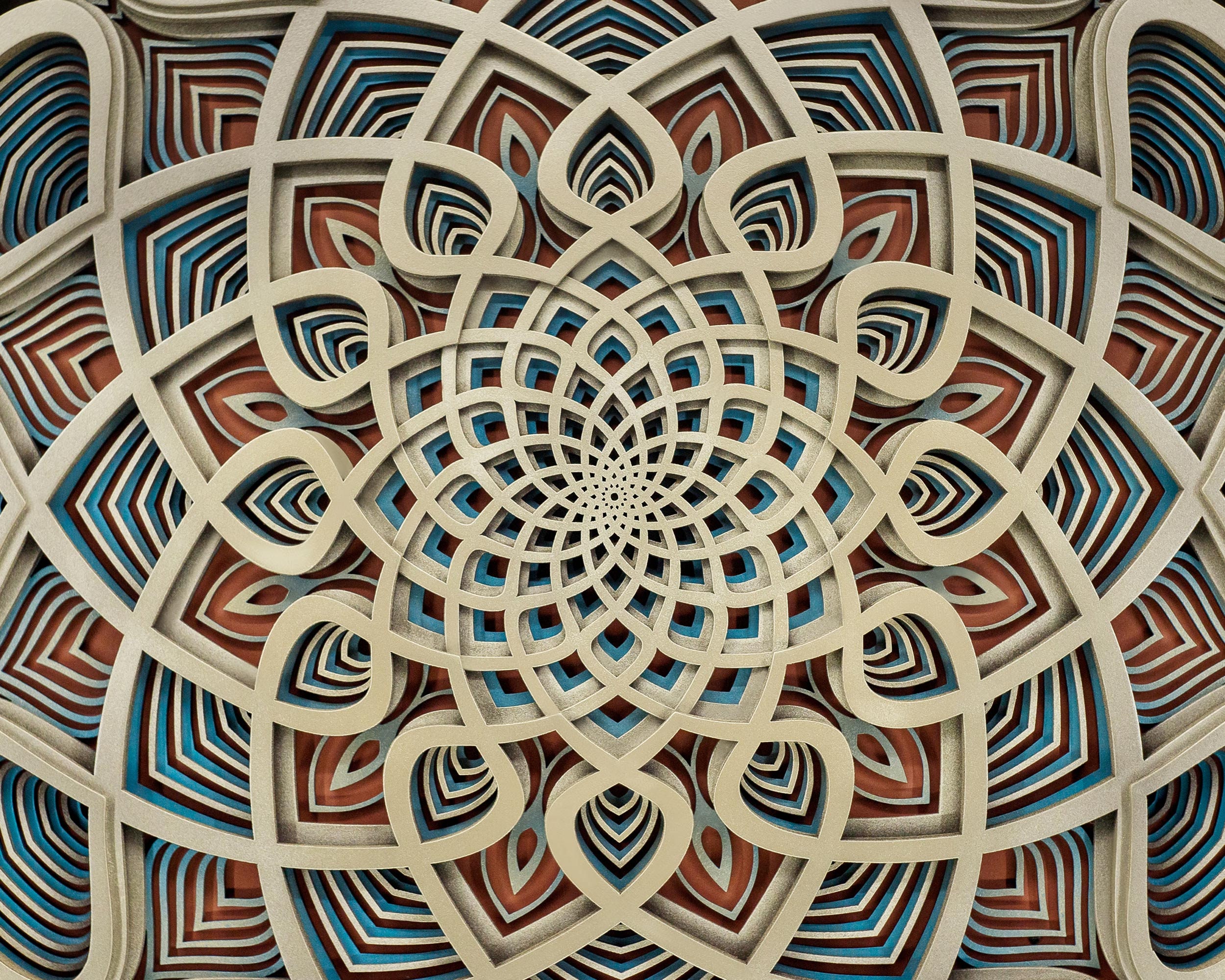 Wall Art Sacred Geometry Mandala Vidya 6 layers Etsy