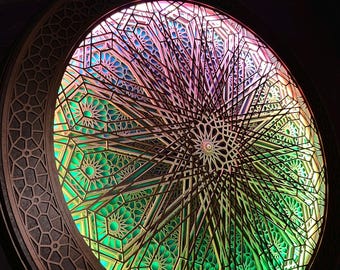 LED Lamp "Baraka" 50-80cm.  Sacred Geometry Wall Art. Smart LED. Remote control from your phone.