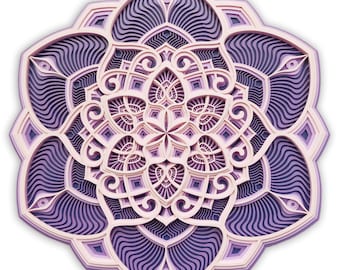 Mandala Multicoloured "Absolute Love" 3D Art Wall Art Sacred Geometry