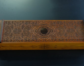 Monochord - 21 Strings ethnic instrument for meditation and music creation. Length - 80 cm/31.5" Piezo pickup