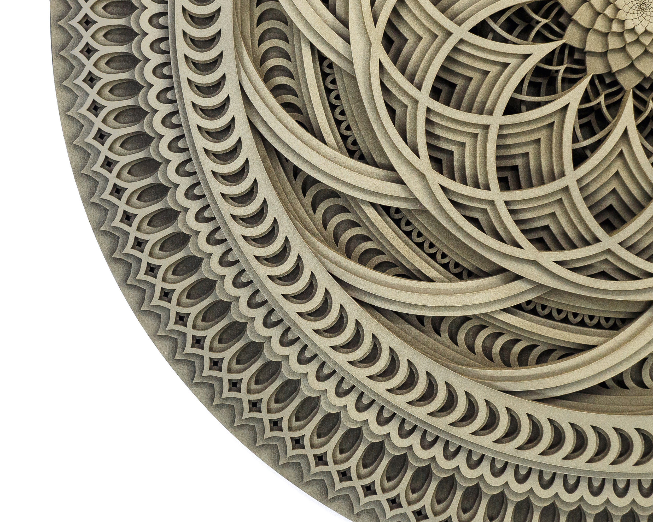 Wall Art 60 or 70сm. Sacred Geometry Wooden Mandala "lotus" Sacred ...