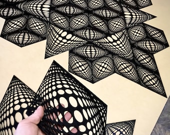 Elements of wall decorative panels - Rhombus