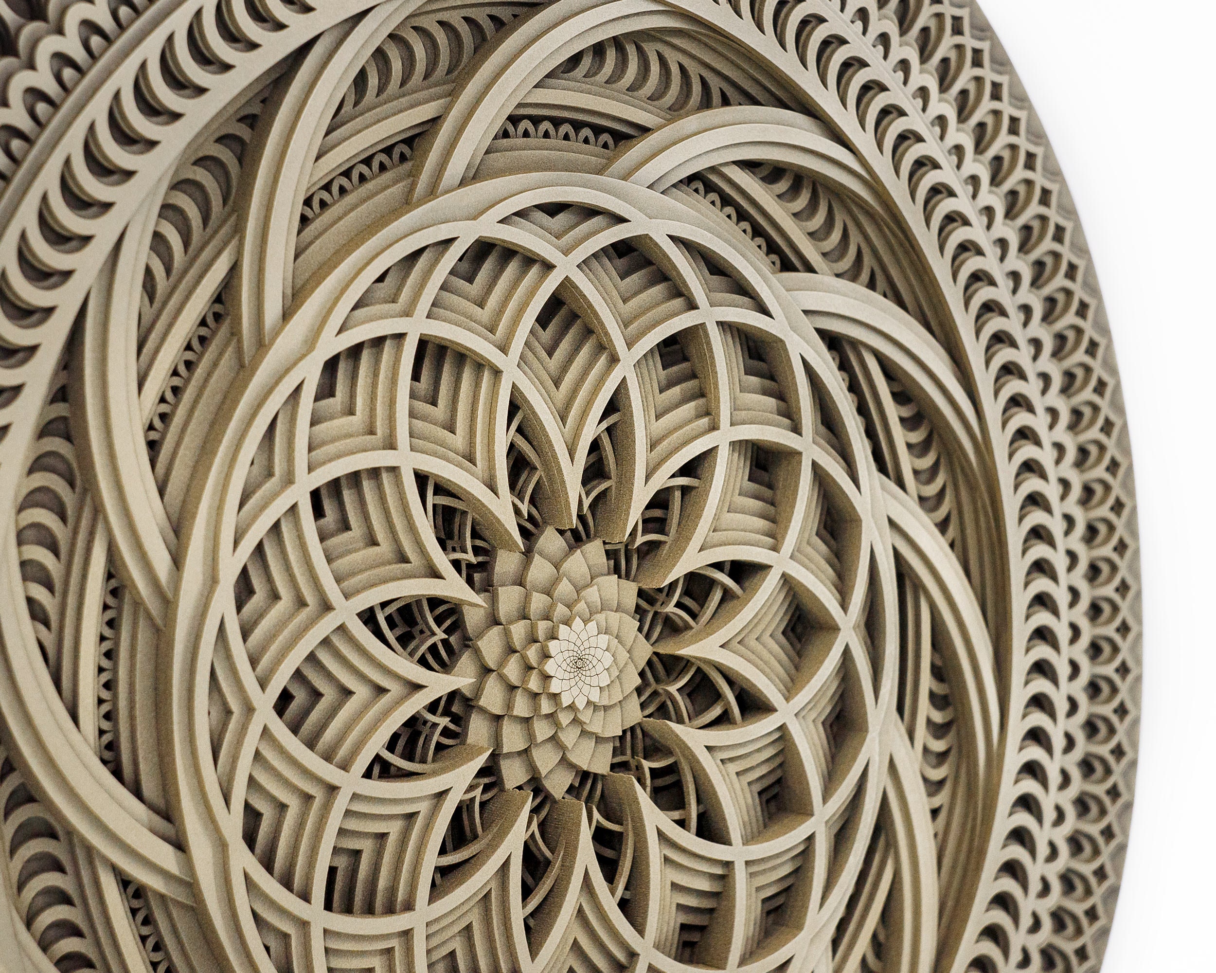Wall Art 80cm. Sacred Geometry Wooden Mandala "lotus". - Etsy