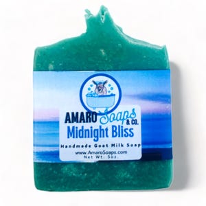 Midnight Bliss Goat Milk Soap – Luxurious, Hydrating, All-Natural Skincare Bar for Soft, Glowing Skin