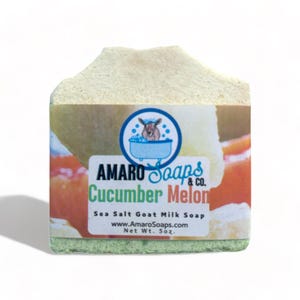 Cucumber Melon Goat Milk Sea Salt Bar Soap