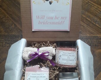 Bridesmaid Gift Box - Bridesmaid Box Set - Asking Bridesmaid - Bridesmaid Proposal - Wedding Party Gifts - Will You Be My Bridesmaid Gifts
