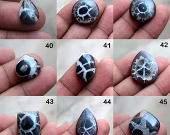 Natural Septarian Smooth Cabochon: Designer Jewelry Stone