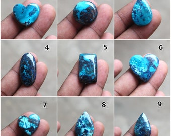 Natural Shattukite smooth cabochon, shattukite smooth cabochon for jewelry, shattukite oval, shattukite pear