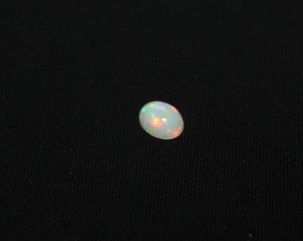 Natural Ethiopian welo opal smooth oval cabochon 7.5X5.5 MM, fire opal cabochon for jewelry, rainbow fire opal cabochon