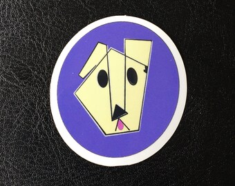 Cartoon Dog Waterproof Sticker/Decal!