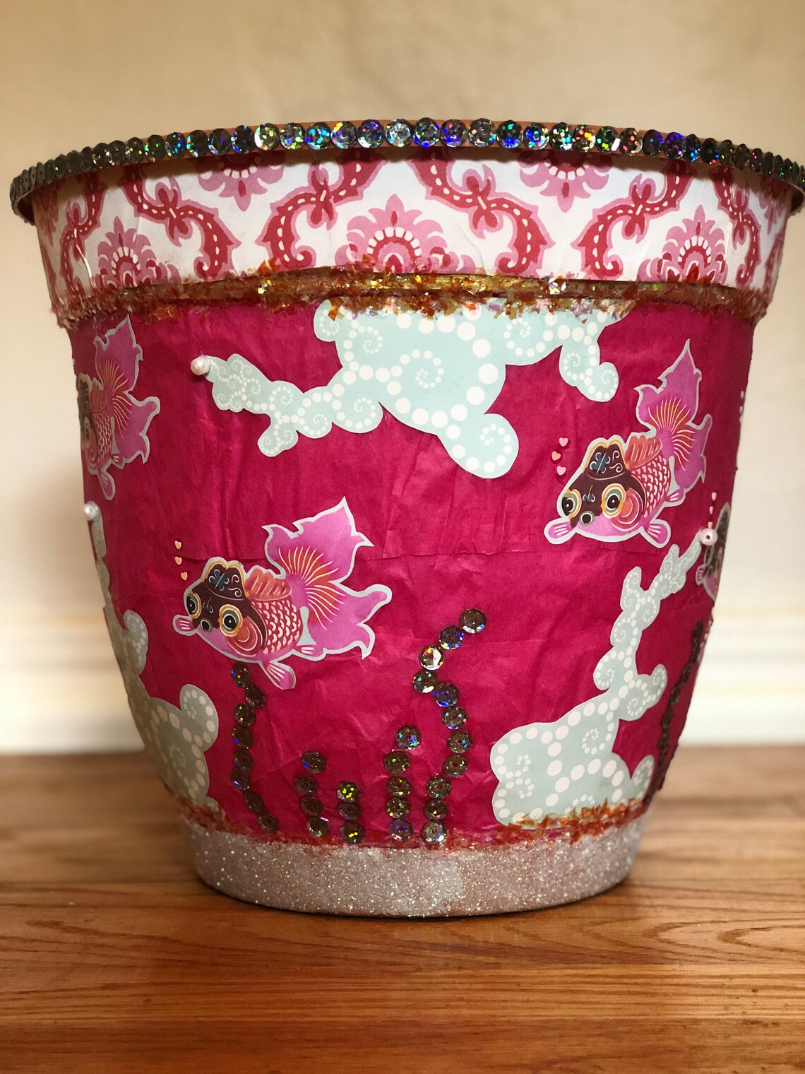 Fancy Fish Fish Pot Large Planter 12 Plant Pot Etsy