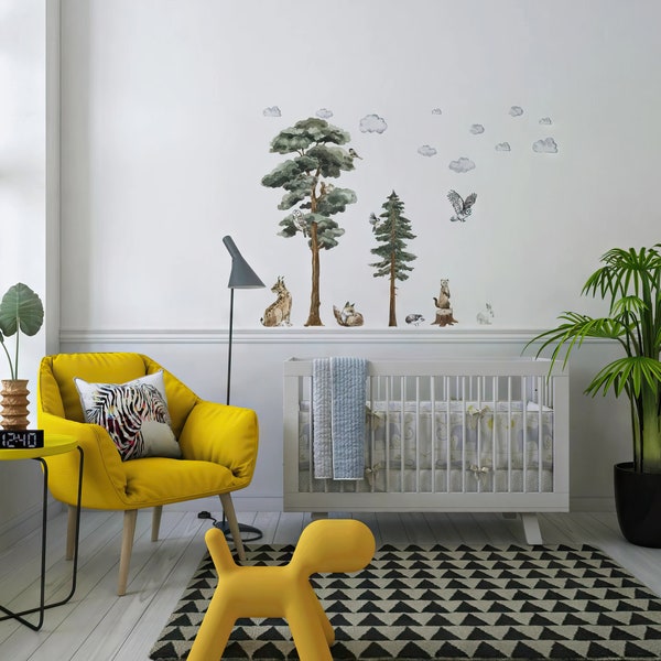 Forest Wall Decals Etsy
