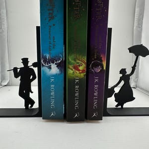 Bookends, Iconic Film, Pair or single bookend, available in a range of colours