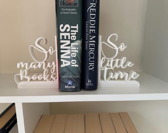 Sujetalibros, Tantos libros, tan poco tiempo. Disponible en varios colores. Silueta