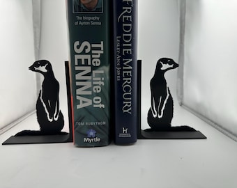Bookends, Meerkat's Pair or single bookend, available in a range of colours. Silhouette