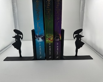 Bookends, Lady with a hat, Pair or Single bookends, available in a range of colours