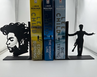 Bookends, Prince / Music Icon / Pair or single bookend, available in a range of colours. Silhouette