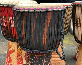 ジャンベドラム - ガーナ - 13インチ - - Etsy 日本