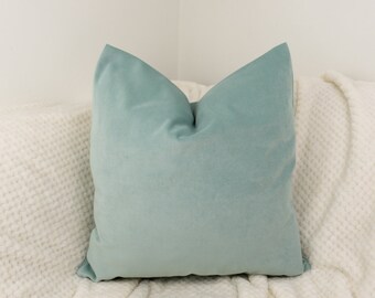 mint green cushions