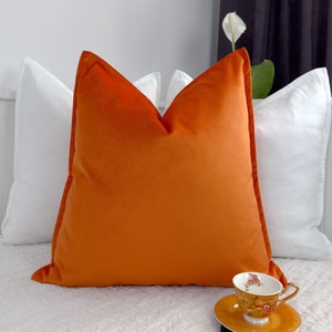 Bright orange pillows discount