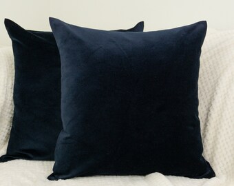 navy blue patterned cushions