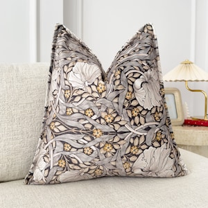 Velvet Pimpernel William Morris Cushion Cover William Morris Pillow Cover for Home Decor (All Sizes)