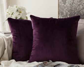 ABSTRACT SHINY PURPLE VELVET BLACK DECO THROW PILLOW CASE CUSHION COVER 17" ABSTRACT SHINY PURPLE VELVET BLACK DECO THROW PILLOW CASE CUSHION COVER 17"