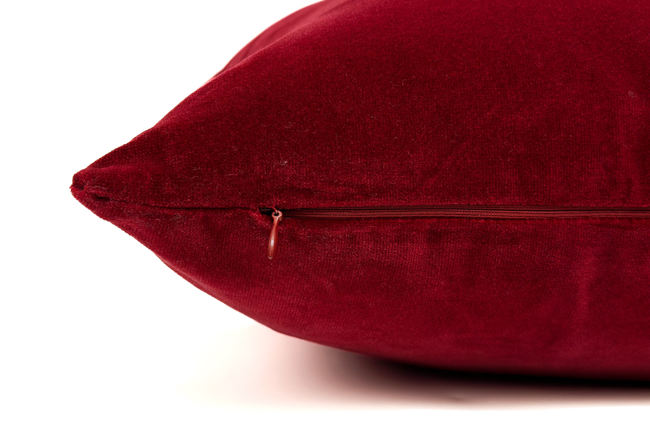 Luxury Wine Red Velvet Cushion Cover Wine Red Throw Pillow Etsy UK