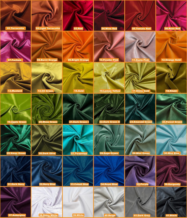 Premium Upholstery Velvet Fabric By Yard 140cm Wide image 2
