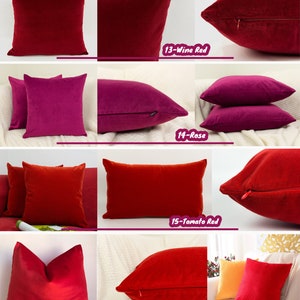 Luxury Velvet Cushion Covers, Turkish Woven Plush Velvet Pillow Covers, Velvet Lumbar Pillow zdjęcie 5