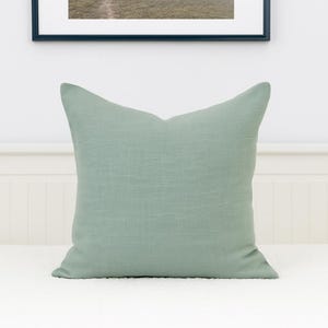 Linen Sage Green Cushion Cover Scatter Mint Green Pillow Cover Lumbar (All Sizes)